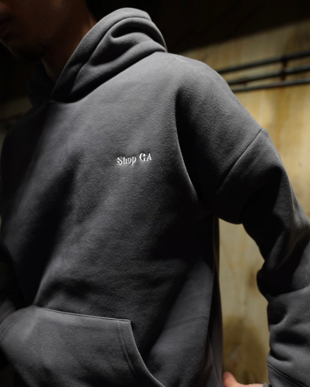 Classic ShopGA Hoodie : Grey