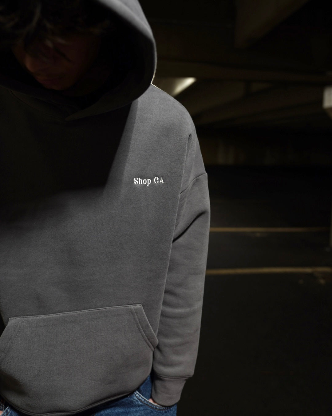 Classic ShopGA Hoodie : Grey